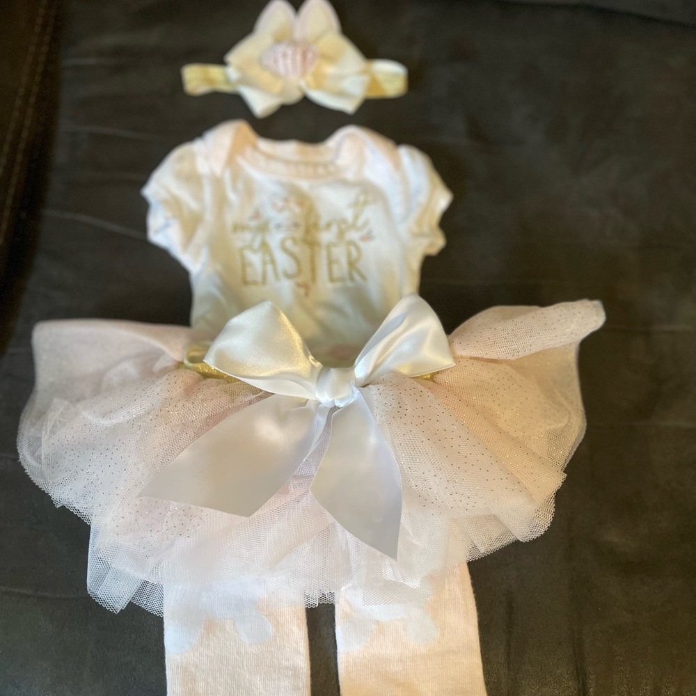 Easter Bunny Costume for Kids - White and Cream